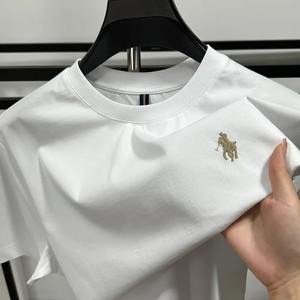 เสื้อโปโลผู้ชายสำหรับฤดูร้อนเสื้อยืดลำลองแขนสั้นเสื้อเจอร์ซีย์ปักลายใหม่แห้งเร็วสไตล์คลาสสิกเรียบง่าย - Product Image 5