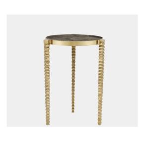 Table d'appoint en aluminium Table ronde au design unique pour le salon et la chambre à coucher Fabricant et exportateur - Product Image 5