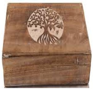 Handmade Eco-Friendly Wood <b>Storage</b> <b>Box</b> High Quality Brass Figure Elegant Home <b>Decor</b> Rectangle Shape - Product Image 3