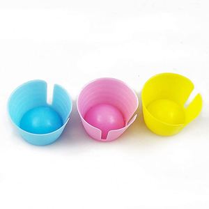 Piring <span class=keywords><strong>dappen</strong></span> sekali pakai pencampur gigi piring plastik warna-warni - Product Image 4