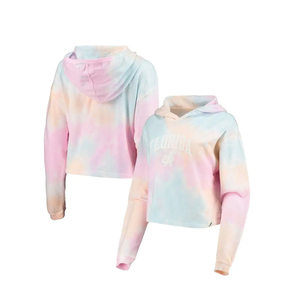Fashion Trendy Wholesale Long Sleeve <b>Crop</b> Ladies Hoodies Plain <b>Zip</b> <b>Up</b> Sweatshirt Women Fleece Casual Hooded Top - Product Image 1