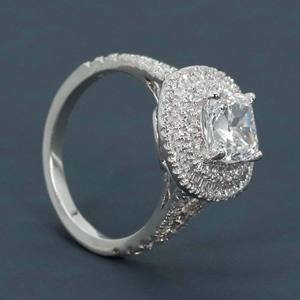 Anillo de diamante solitario único y lujoso para mujer, elaborado en oro blanco de 14 quilates con claridad VVS mejorada. - Product Image 5