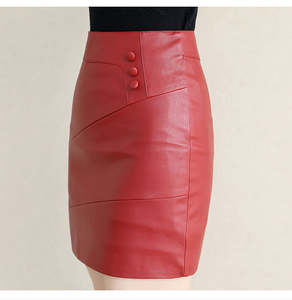 Genuine Leather Long <b>Skirts</b> With Custom Embossed Logo High Quality Made <b>Skirts</b> for Females Reasonable Price High Quality OEM - Product Image 5