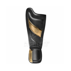 Popular adultos entrenamiento de boxeo competición pierna guardia nuevo diseño cuero espinilleras para correr precio de fábrica equipo de protección - Product Image 5