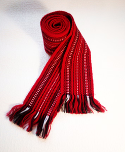 Cinturón Ucraniano Tejido a Mano, Faja Étnica Roja para Camisa Bordada, Vibrante Cinturón Cossaco, Colorido Regalo Eslavo - Product Image 2