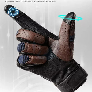 ถุงมือมอเตอร์ไซด์หนังสไตล์ใหม่ถุงมือมอเตอร์ไซด์แบบมืออาชีพ - Product Image 2