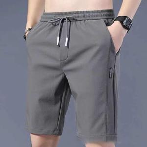 Pantalones cortos deportivos atléticos de verano para hombre, pantalones cortos personalizados con bolsillo y cremallera con gráfico de letras, poliéster, algodón, secado rápido - Product Image 3