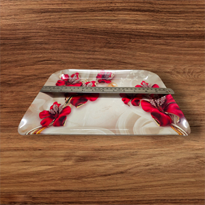 ถาดเมลามีนพลาสติกพรีเมียมถาดเสิร์ฟอาหารขนาดกลางถาดไม้ไผ่ปรับแต่งโลโก้ได้ตามต้องการ - Product Image 3