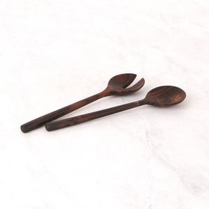 Comprar Servidores de Ensalada de Madera de Mango con Esmaltado Juego de Madera Hecha A Mano Con Estampado de Esmalte Servidor de Ensalada Cucharas Tenedores Utensilios Cocina - Product Image 2