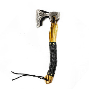 Venta al por mayor pedidos a granel personalizados OEM ODM servicio Damasco acero montaña hacha hecho a mano hacha Camping al aire libre Camping hachas de madera - Product Image 2