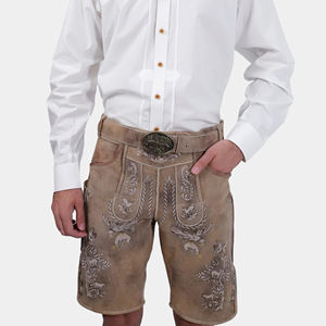 2025 New Bavarian <b>Shorts</b> High Quality <b>Leather</b> <b>Shorts</b> Oktoberfest Lederhosen Custom Compression Heavy Duty Lederhosen <b>Shorts</b> - Product Image 1