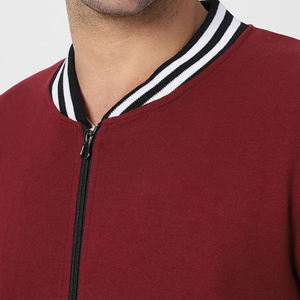 แจ็คเก็ตวาร์ซิตี้สไตล์เรโทรสำหรับผู้ชาย พร้อมปลายแขนเสื้อแบบริบและกระดุมแป๊กที่ทนทาน สำหรับแฟชั่นลำลองสไตล์สปอร์ต - Product Image 5