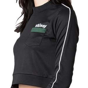Women's Black Mercedes Track <b>Top</b> Breathable Design - Product Image 3