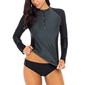 <b>Women's</b> Breathable Long Sleeve <b>Rash</b> <b>Guard</b> Top Wholesale Fitness Swimwear with Comfortable Shirt For <b>Women's</b> <b>Rash</b> <b>Guard</b> - Product Image 5