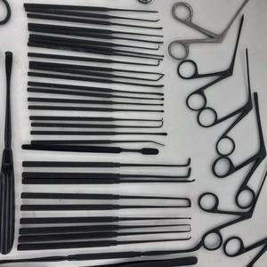 Juego de Instrumentos para Timpanoplastia, Instrumentos de Microcirugía de Oído, Instrumentos ORL, Herramientas Quirúrgicas de Acero Inoxidable con Recubrimiento Negro, Certificación CE - Product Image 2