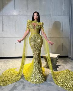 Vestido de Fiesta de Novia de Satén de Diseñador, el Mejor de 2025, Largo hasta el Suelo, con Cintura Natural, Estampado Floral, Impresión Digital, Transpirable - Product Image 3