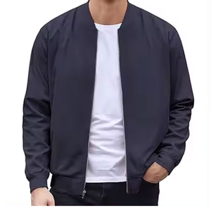 Nouvelle arrivée, veste bomber d'hiver pour homme de haute qualité, sur mesure, avec fermeture éclair et col montant, en tissu - Product Image 5