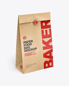 Candy Cookie Bread Nuts Bag Biscuits Snack Baking <b>Pouch</b> Flat Bottom Kraft Paper Bags Flexo Printing for Exhibitions - Product Image 4