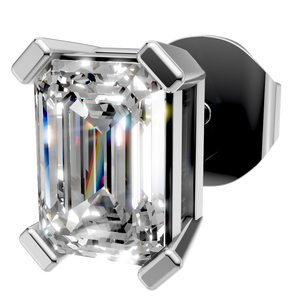 Pendientes de Moissanita con Corte Esmeralda, Oro de 14K, Cuatro Puntas, Modernos, Certificados por IGI, Joyería Fina para Mujer, Venta al por Mayor, Regalo de Boda, Fábrica - Product Image 5