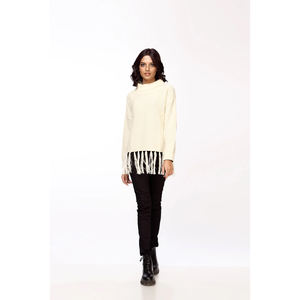 Pull rayé décontracté à manches longues pour femmes pour l'hiver et l'automne Ventes bon marché - Product Image 5