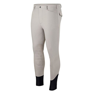 Pantalones de equitación para carreras de caballos de competición para hombre, jodhpurs con bolsillo, cremallera frontal, medias elásticas ecuestres altas - Product Image 6