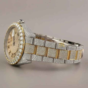 นาฬิกาเพชรมออิสซาไนท์อัตโนมัติรุ่นลิมิเต็ด, นาฬิกาฮิปฮอปหน้าปัดใหญ่ออกแบบได้ตามต้องการทำจากสแตนเลส - Product Image 4