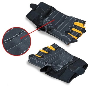 Venta al por mayor Guantes de gimnasio de poliéster transpirable Unisex Entrenamiento Fitness Guantes de levantamiento de pesas para uso al aire libre para hombres y mujeres - Product Image 5
