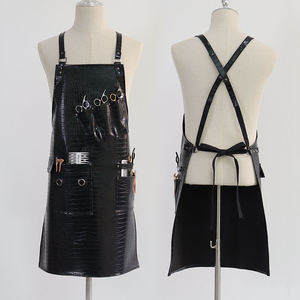 Stylish Textured PU <b>Apron</b> Stylish Waterproof Barber Kitchen <b>Garden</b> Working <b>Apron</b> - Product Image 2