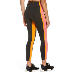 Dernier modèle de leggings de fitness taille moyenne pour femmes, élastique, décontracté, sport, course à pied, tissu tricoté respirant de grande taille - Product Image 3
