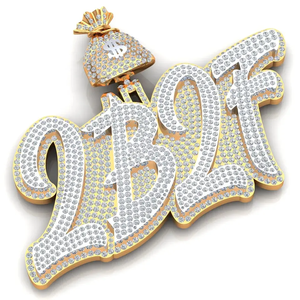 Chaîne cubaine VVS en diamant de laboratoire, 12 mm, or blanc 14 carats, argent, style hip-hop Miami Iced Out, pour hommes et femmes - Product Image 1