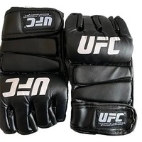 Gants de boxe UFC unisexes pour adultes, demi-doigts, design personnalisé, haute qualité, imperméables, anti-humidité, protection UV, thermiques