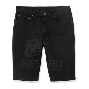 Nouveau Style Custom Made 100% Cotton Casual Jeans Shorts Couleur Unie Séchage Rapide Haute Qualité Fabriqué au Pakistan pour Hommes - Product Image 6