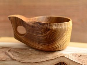 Japanese Style Natural Wood Tea <b>Cup</b> for Hot and <b>Cold</b> Drinks Like Wine Coffee and Water for Growing Passion - Product Image 5