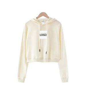 Sudaderas con capucha Crop Spring Mujer Ropa Sudaderas con capucha Señoras Crop Top Sudaderas con capucha Precio razonable Superventas Alta calidad - Product Image 1