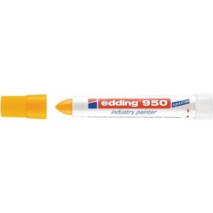 EDDING Paquete de 10 Marcadores de Pasta Industriales 950 Amarillo, Punta Redonda, Ancho de Línea de 10 mm - Product Image 1