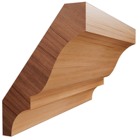 Collection de moulures de plafond d'angle en bois de cerisier écologiques au design moderne, surface lisse imperméable, directement de l'usine
