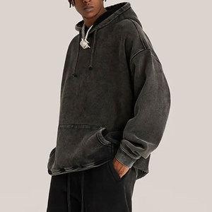 Meilleure vente de sweats à capuche lavés à l'acide pour hommes respirants confortables à séchage rapide anti-rides tissu doux sweats à capuche durables pour hommes - Product Image 4