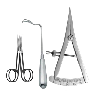 Ensemble d'instruments chirurgicaux pour lèvre fendue et palais fendu, 22 pièces, en acier inoxydable, manuel, durable, DEBONAIRII - Product Image 6