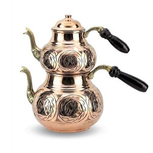 Indian Handmade Pure Copper Kettle New Design Best Quality Round Shape the QUALITY <b>COLLECTION</b> Use in Hotel Home & Restaurant - Product Image 1