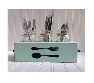 Porte-couverts galvanisé de couverts de nouvelle conception avec poignée en corde porte-couverts de cuillère à fourchette de qualité supérieure à vendre - Product Image 3