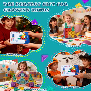 Lion Wholesale - 32 pièces de tuiles magnétiques non toxiques et sécurisées, jouet éducatif STEM pour les enfants de 4 à 6 ans - Product Image 6