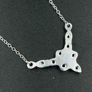 สีชมพูคุนไซต์ 925 เงินสเตอร์ลิงทำด้วยมือจี้พลอยสร้อยคอสำหรับผู้หญิงเด็กคุณภาพสูงการออกแบบที่ไม่ซ้ำกันของขวัญหรูหรา - Product Image 2