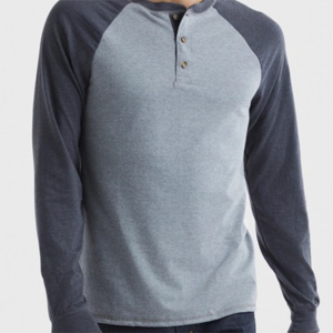 Camiseta de manga larga de estilo informal OEM para hombre, camiseta Premium de 100% algodón con manga completa Ringer Crew - Product Image 6