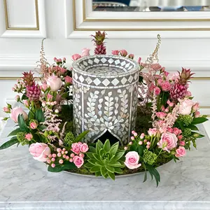 Plateau de luxe en nacre de chocolat arabe, plateau de service pour gâteau en nacre EID fabriqué au Vietnam, nouveauté - Product Image 3