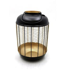 Lanterne indienne en fer faite à la main décoration d'Halloween couleur or bougeoir bougeoir lanterne en gros en vrac - Product Image 1