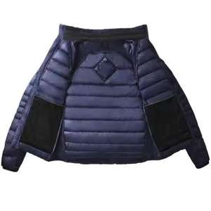 Chaqueta de Invierno Acolchada para Hombre, Personalizada, Transpirable, con Cuello Alto y Logotipo Frontal - Product Image 2