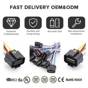 Arnés de Cableado de 50 Metros con Conector ECU de 24V, 3 Pines, 5 Pines y 76 Pines para Aplicaciones de Sistemas de Control PLC y Servoaccionamientos Industriales - Product Image 4