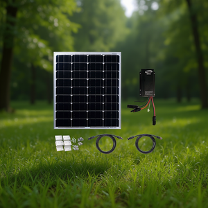 Kit solaire polycristallin hors réseau Go Power 80W avec contrôleur PWM - Product Image 3