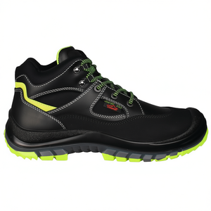 Bottes de sécurité en cuir tibétaines S3 EN20345 Taille 45 Noir/Vert fluo - Sécurité au travail de Remisberg - Product Image 2