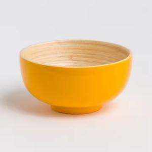 Bol de service en bambou durable avec finition lisse, parfait pour la cuisine et la décoration de table modernes - Product Image 3